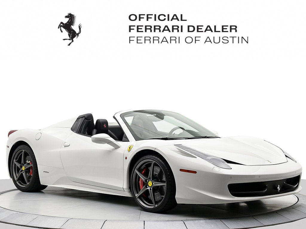 ferrari 458 white convertible