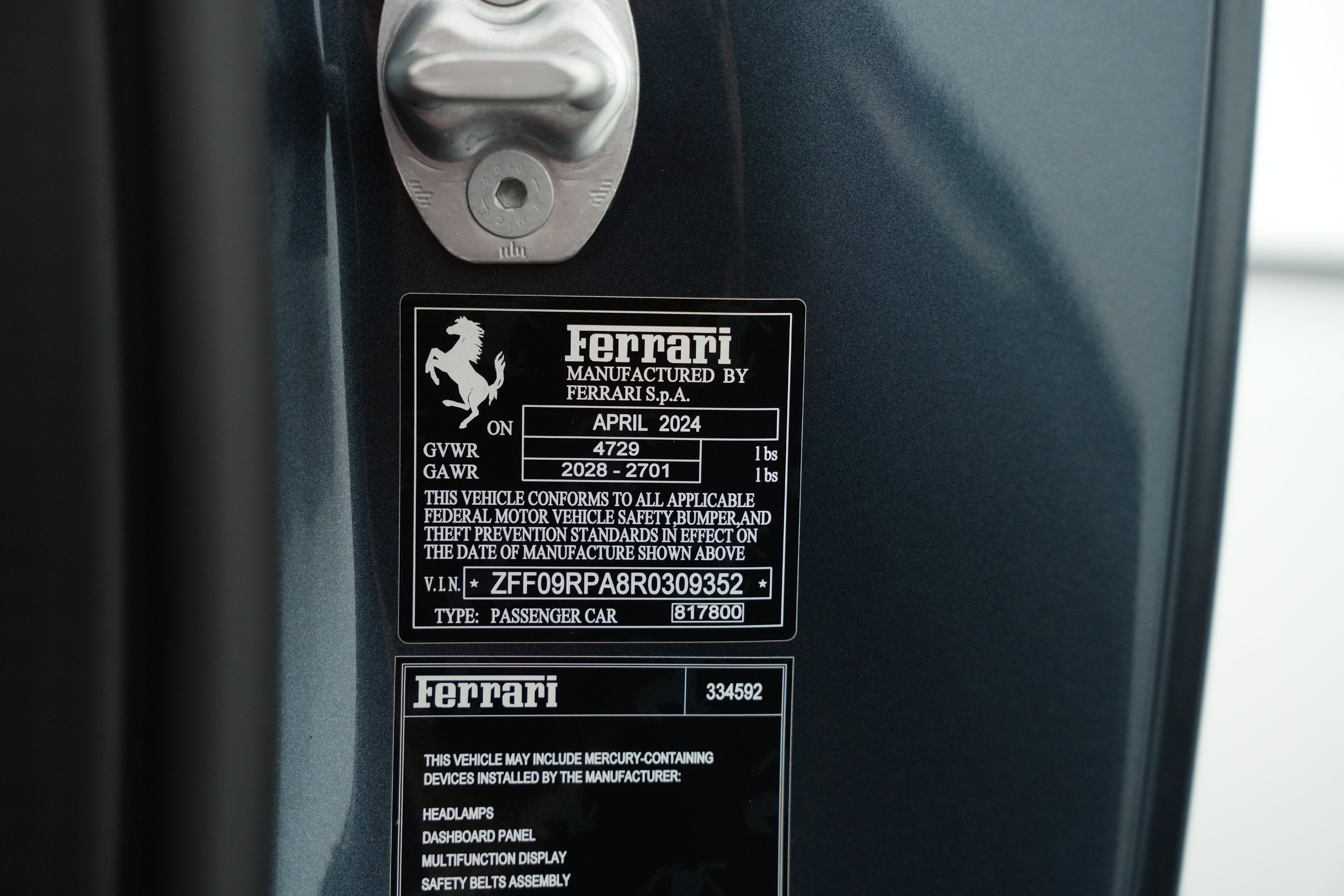 Used 2024 Blu Roma Ferrari Spider image 51