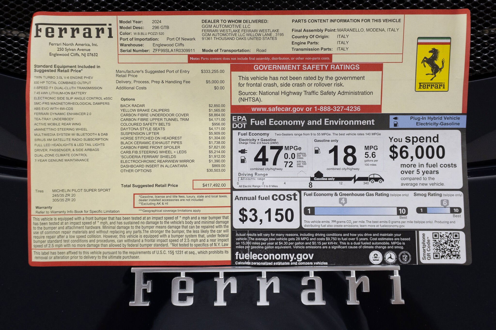 2024 Ferrari 296 Base - Photo 27