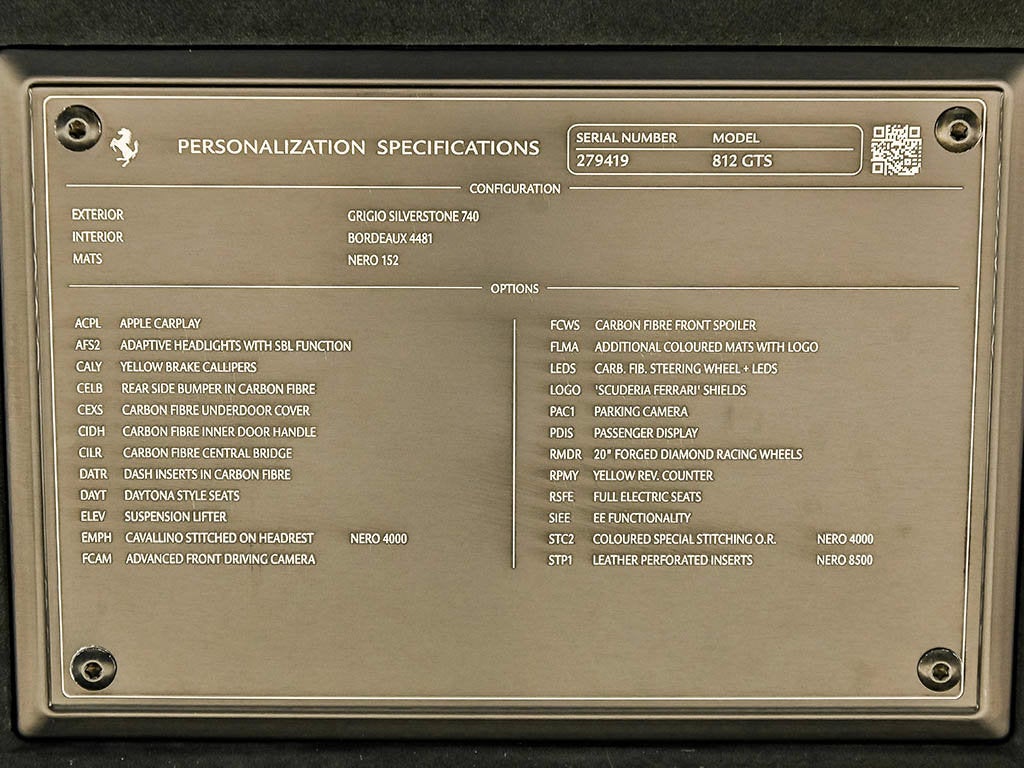2022 Ferrari 812 GTS Base - Photo 37