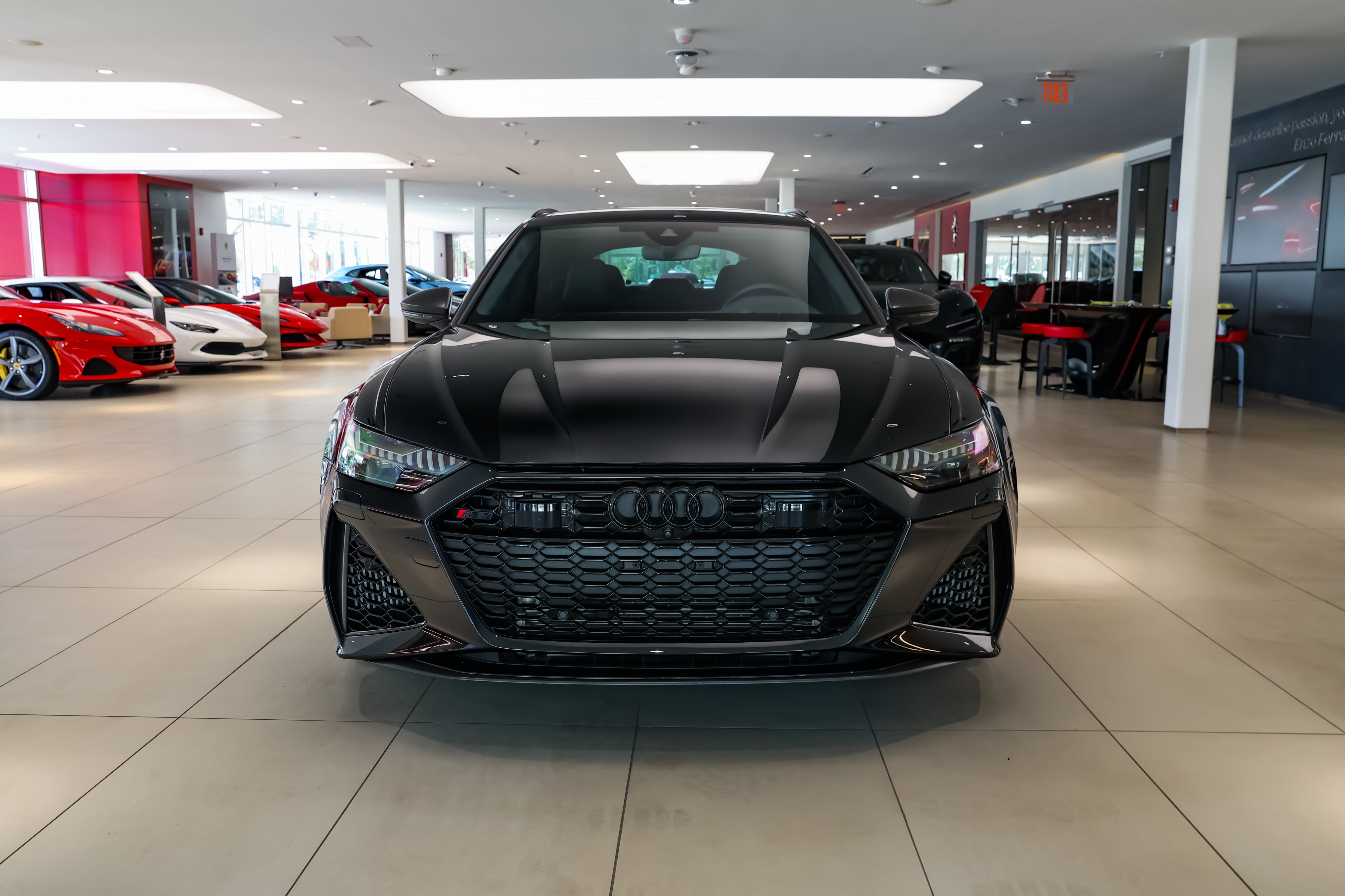 Used 2024 Mythos Black Metallic Audi performance image 8