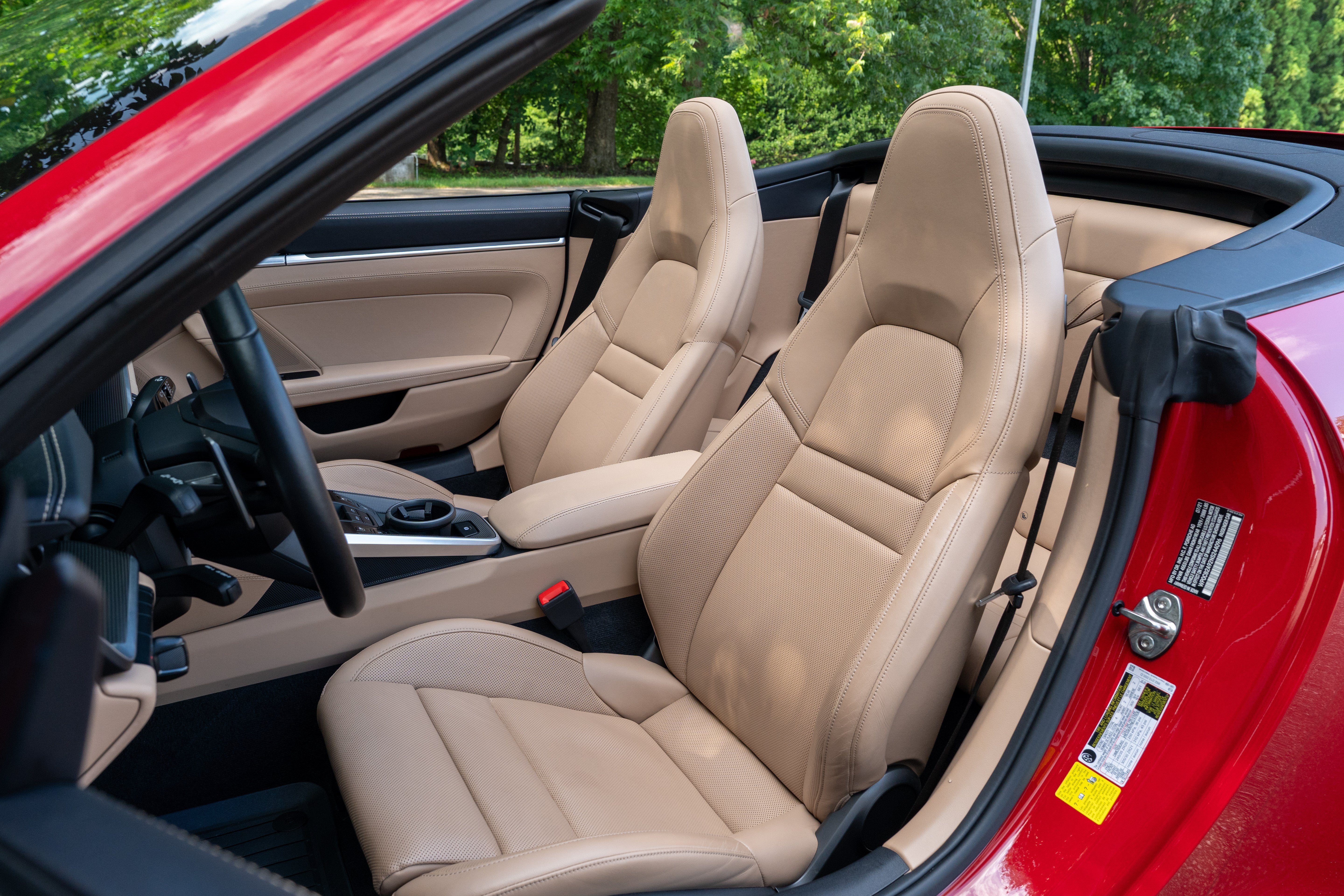 Used 2022 Carmine Red Porsche Carrera 4S Cabriolet image 5