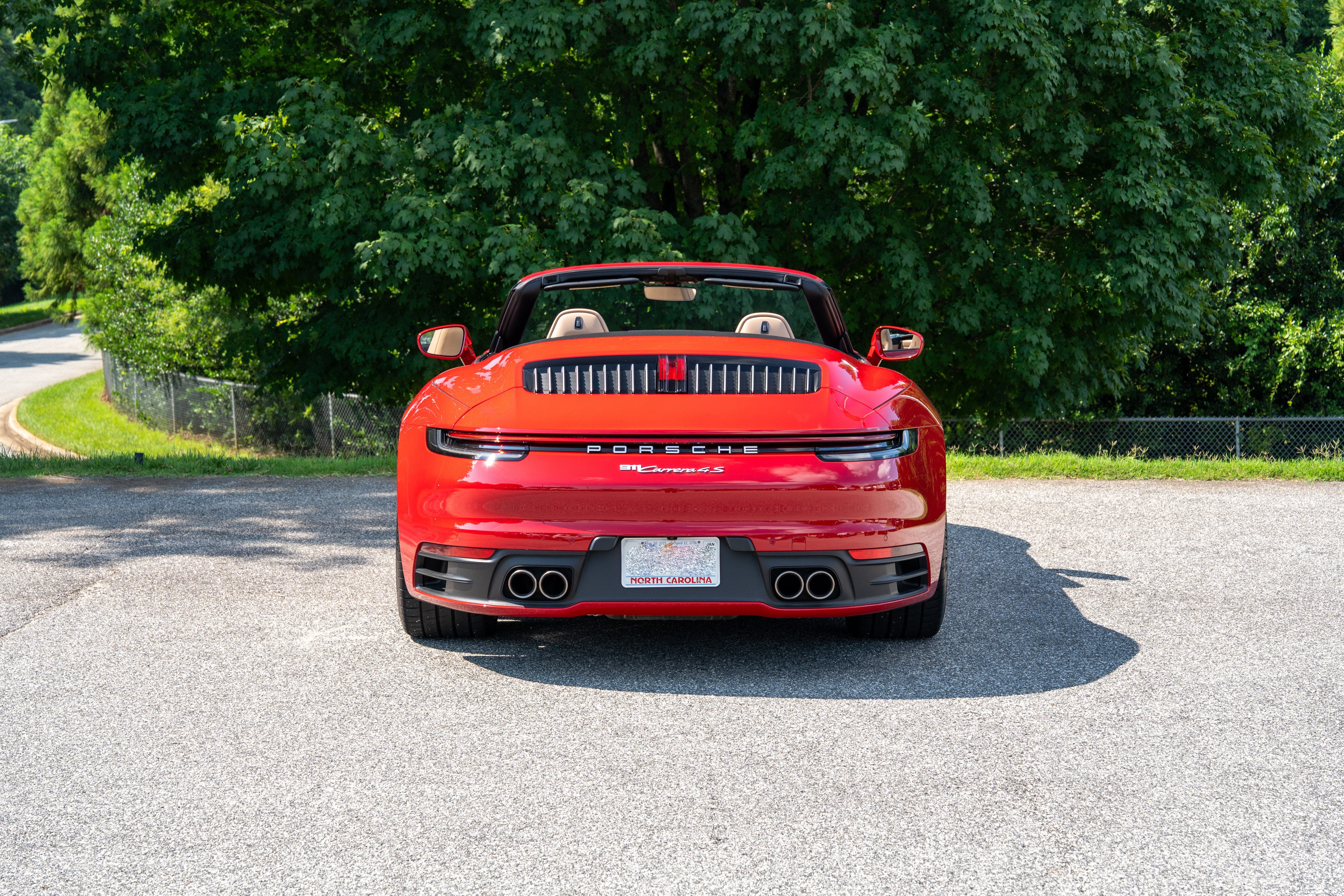 Used 2022 Carmine Red Porsche Carrera 4S Cabriolet image 6