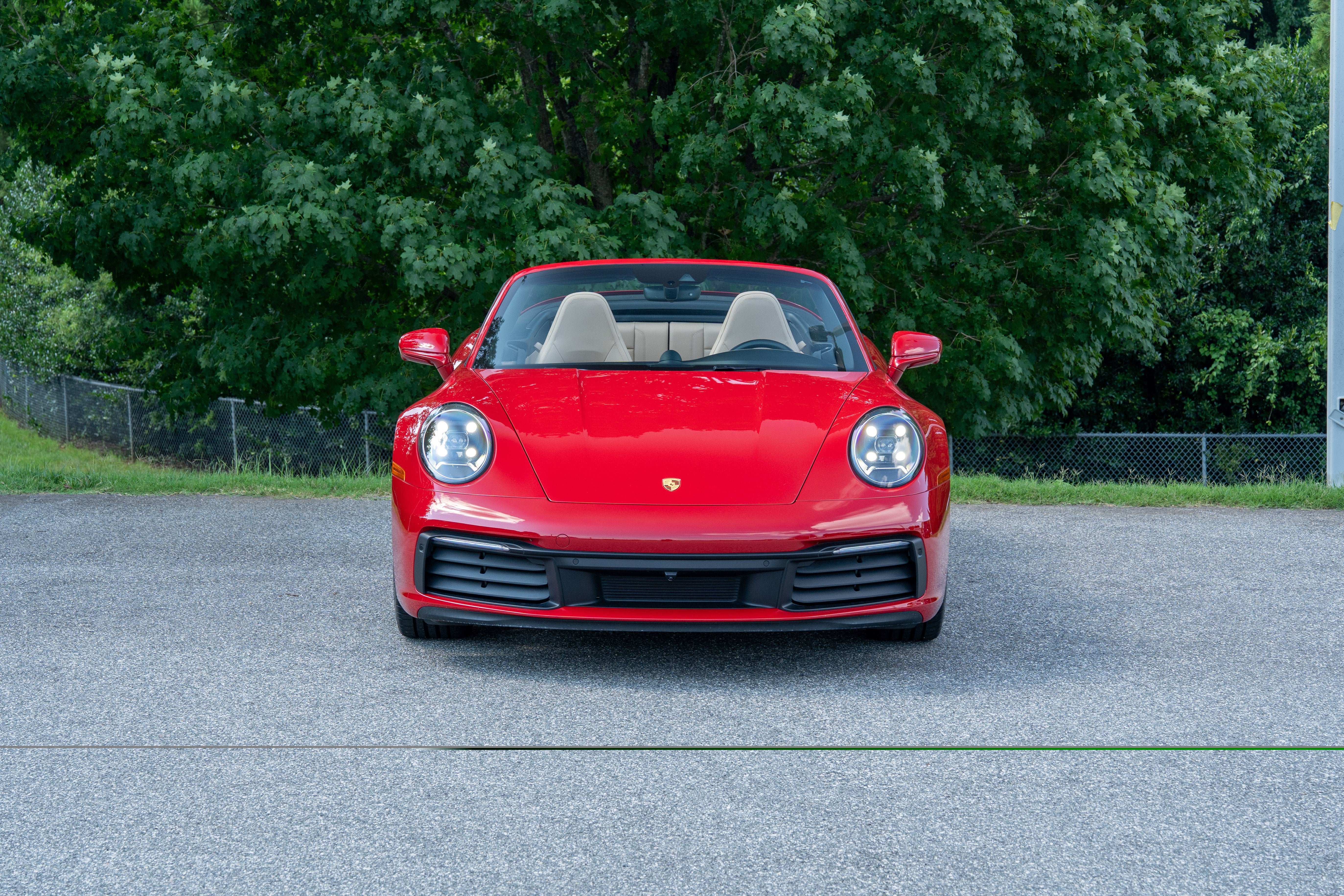 Used 2022 Carmine Red Porsche Carrera 4S Cabriolet image 10