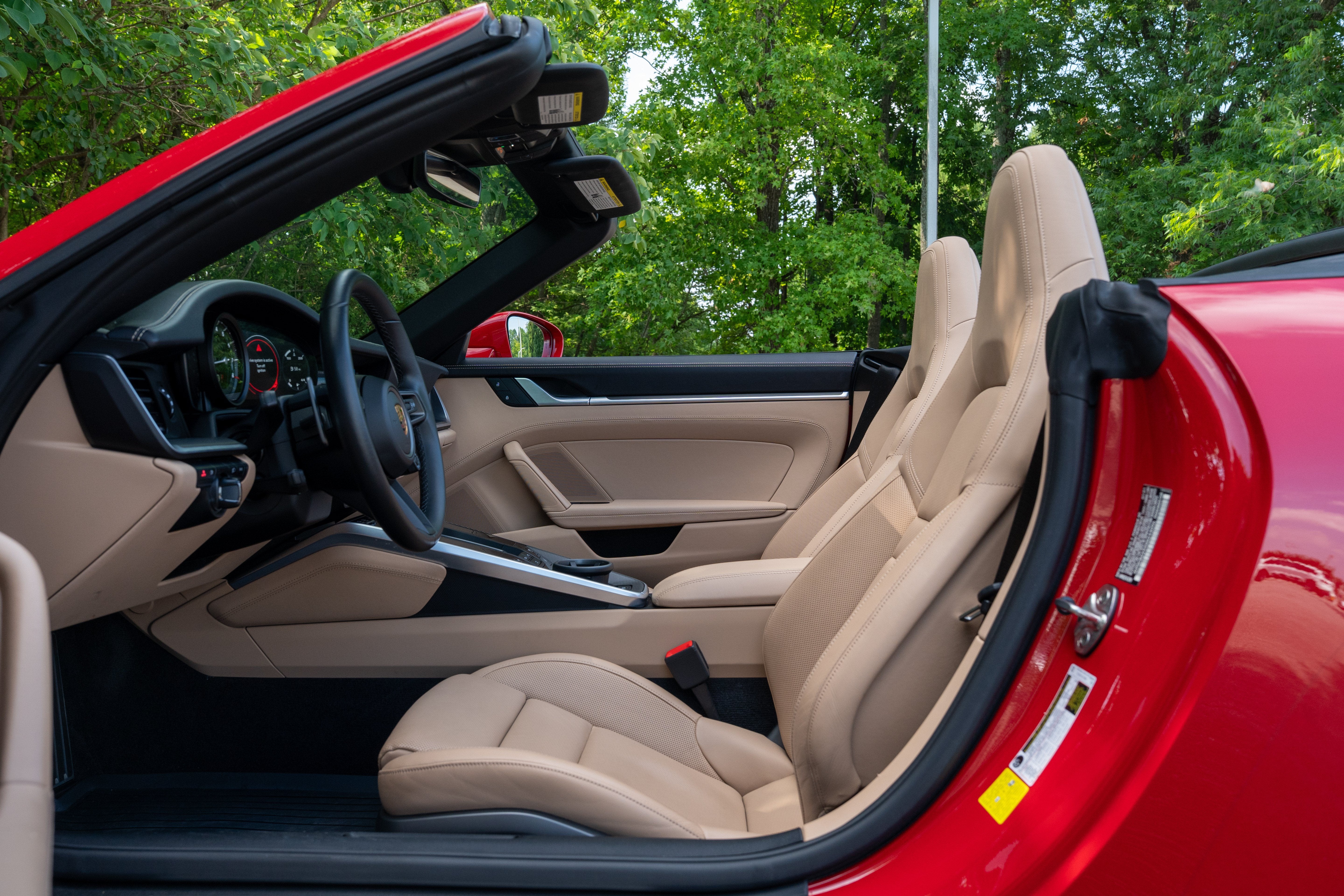 Used 2022 Carmine Red Porsche Carrera 4S Cabriolet image 25