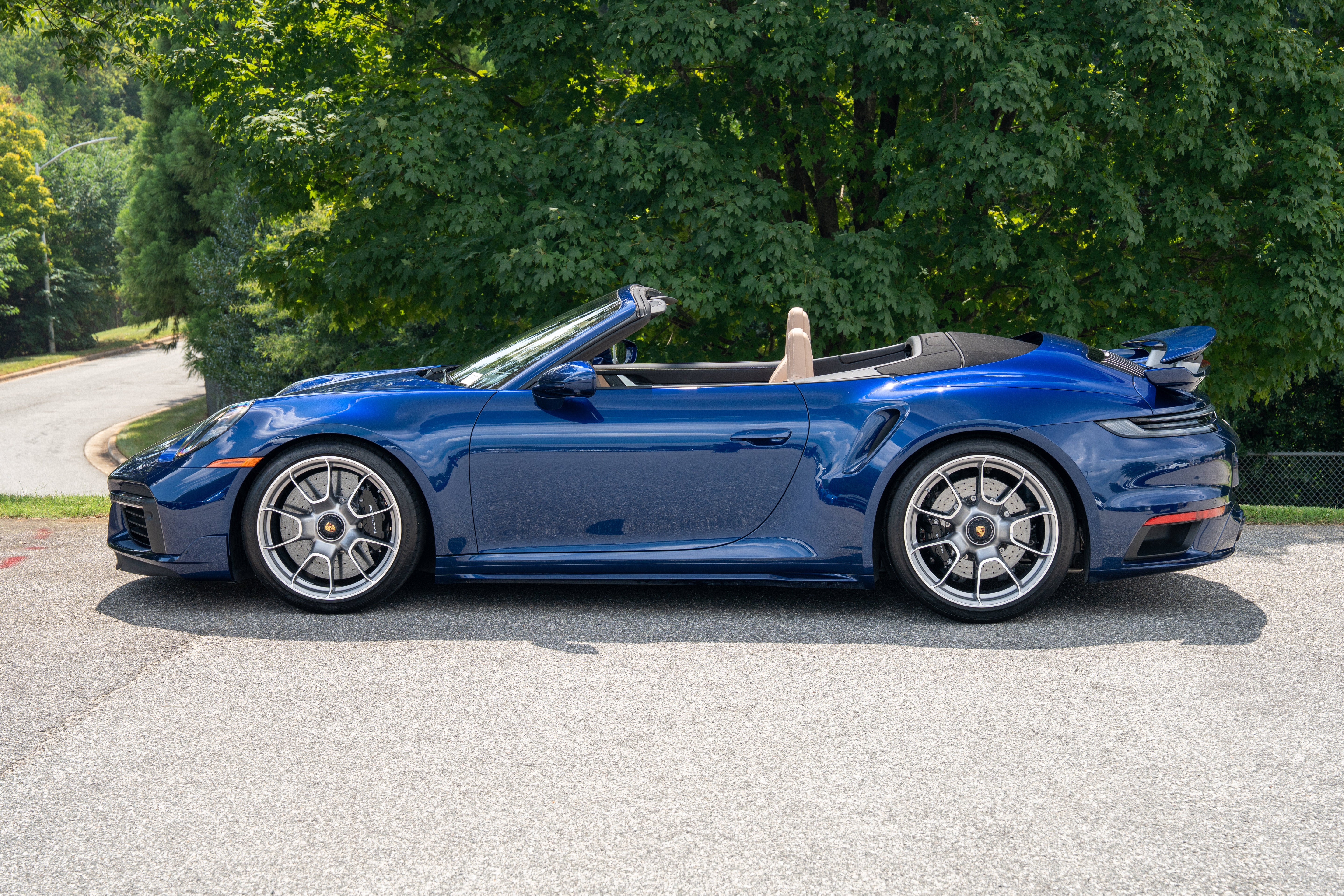 Used 2025 Gentian Blue Metallic Porsche Turbo S Cabriolet image 2