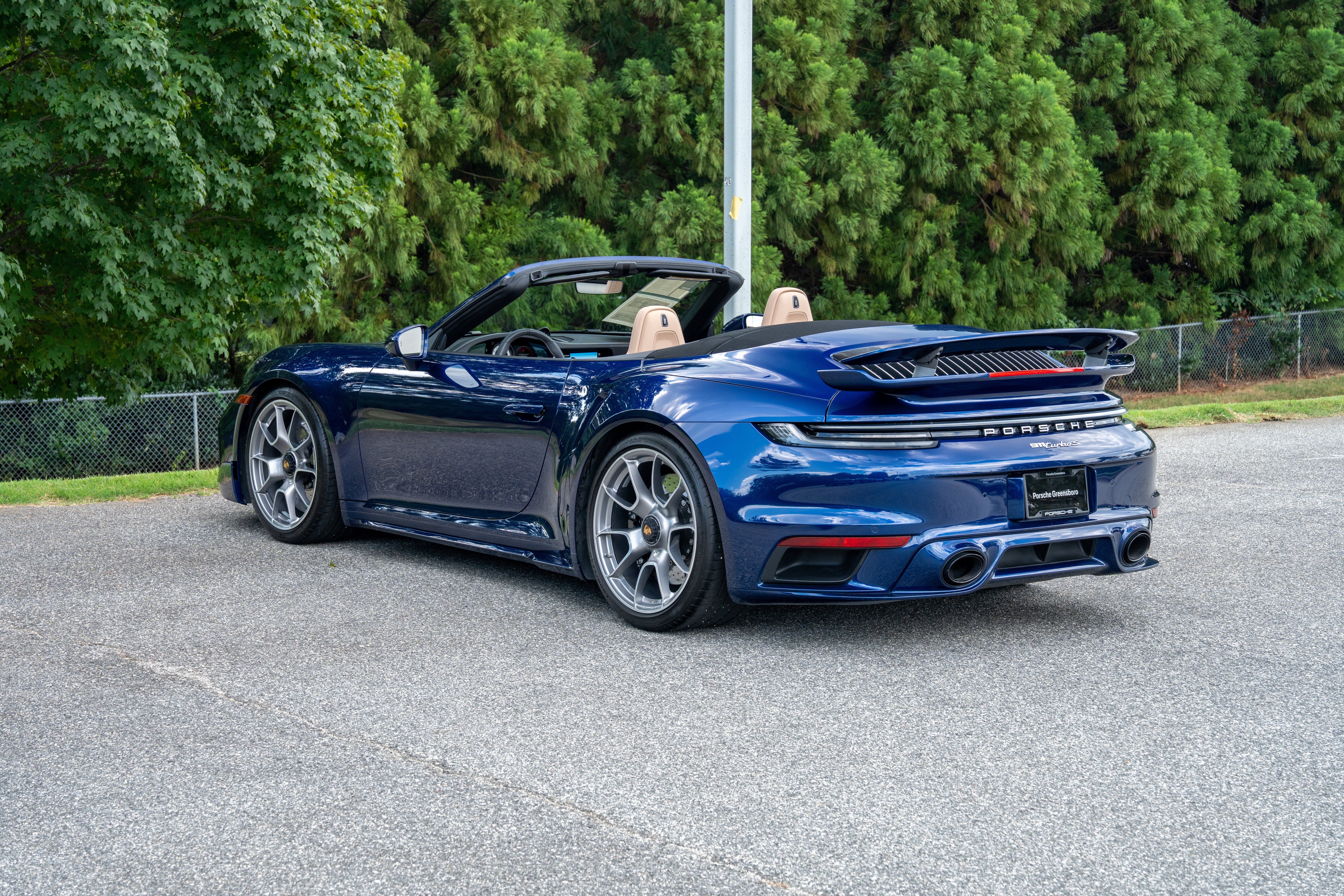 Used 2025 Gentian Blue Metallic Porsche Turbo S Cabriolet image 3