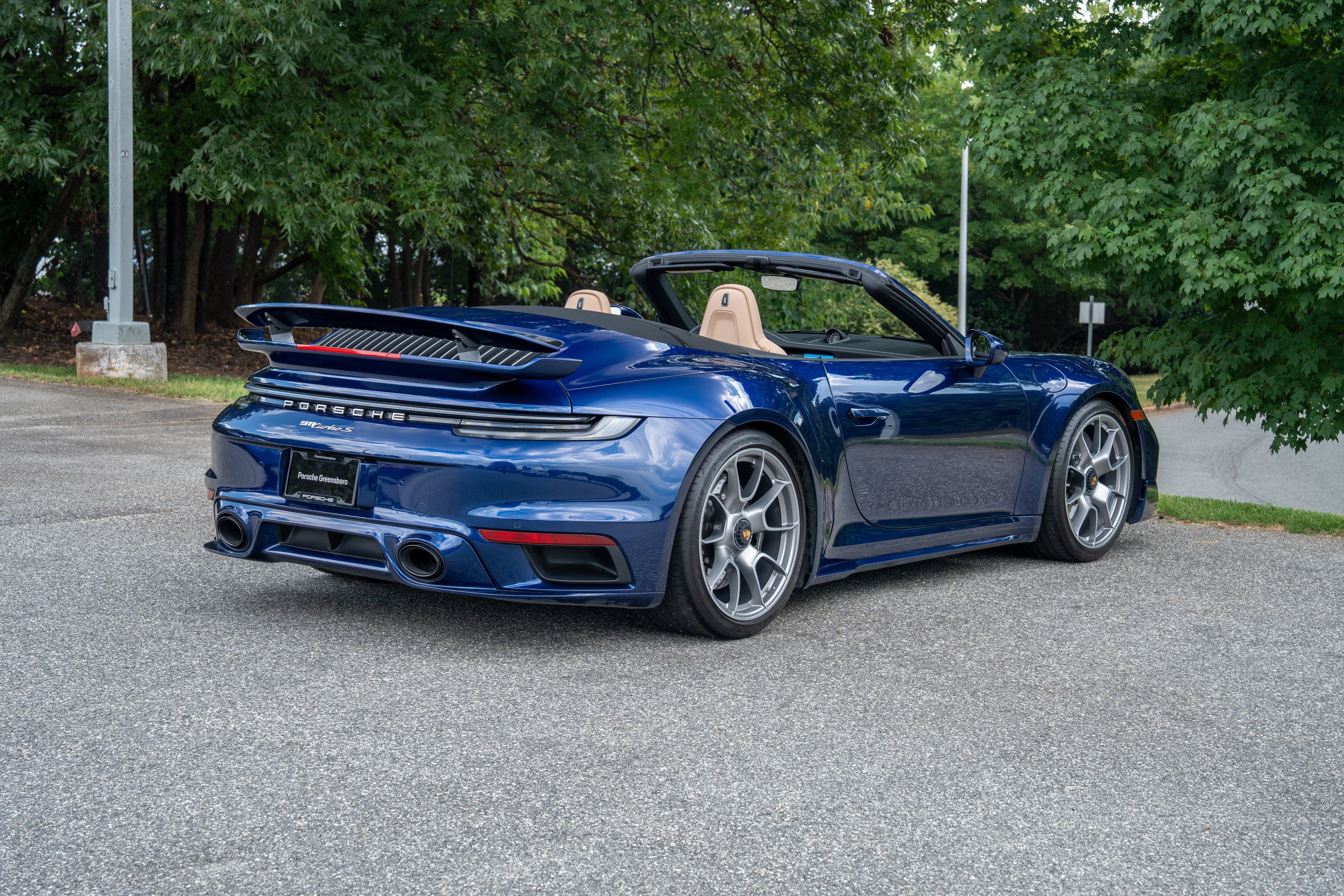Used 2025 Gentian Blue Metallic Porsche Turbo S Cabriolet image 7