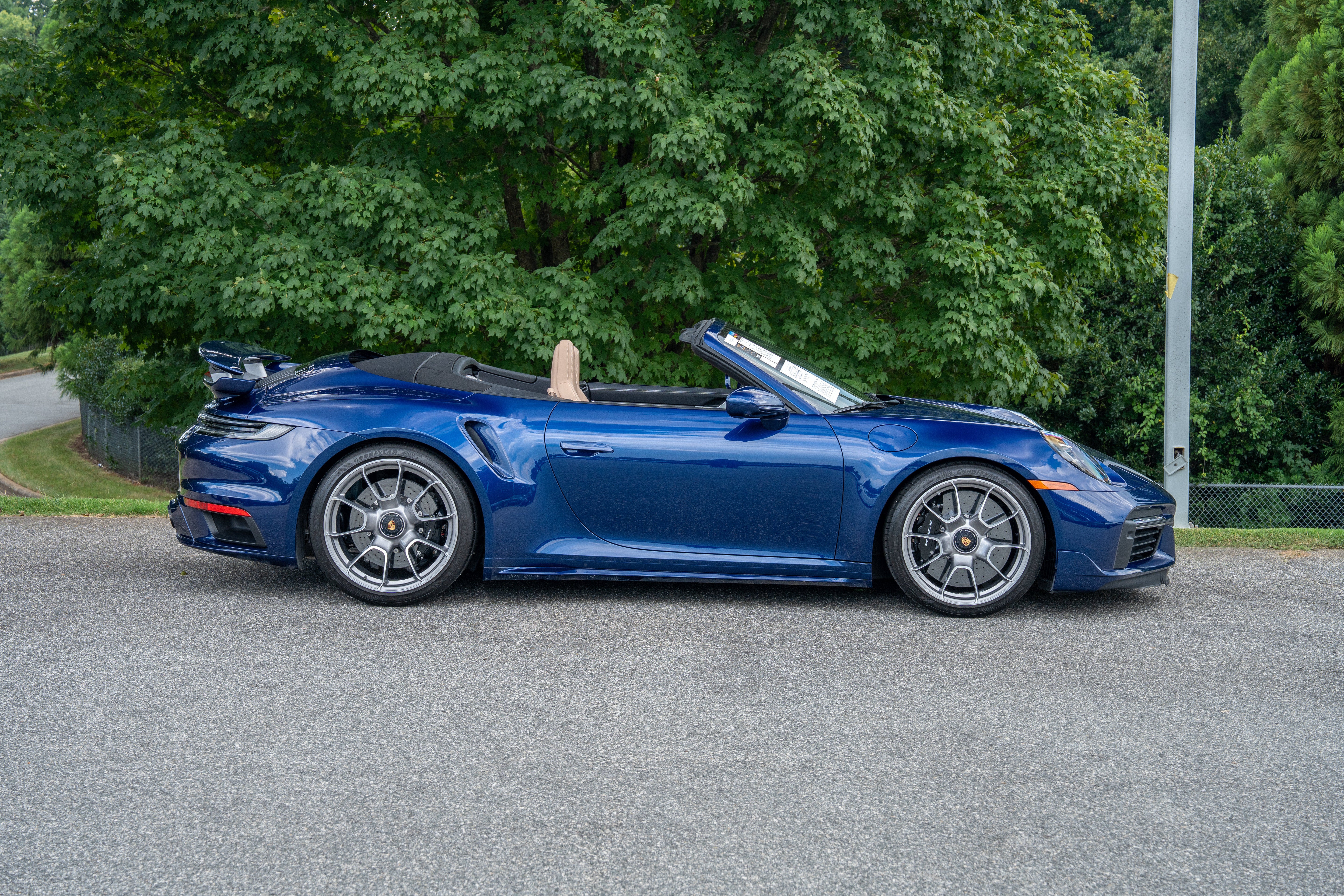 Used 2025 Gentian Blue Metallic Porsche Turbo S Cabriolet image 8