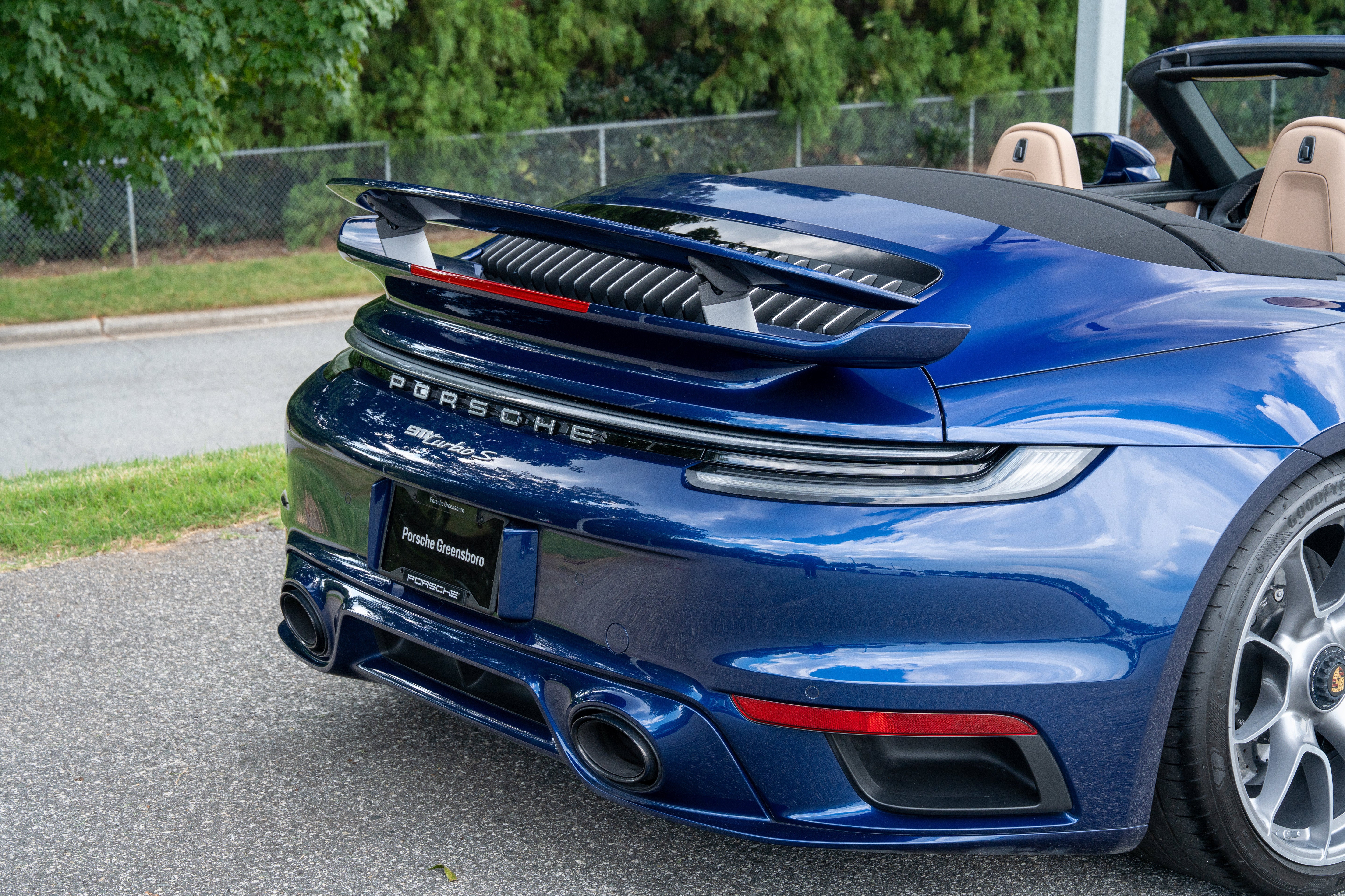 Used 2025 Gentian Blue Metallic Porsche Turbo S Cabriolet image 15
