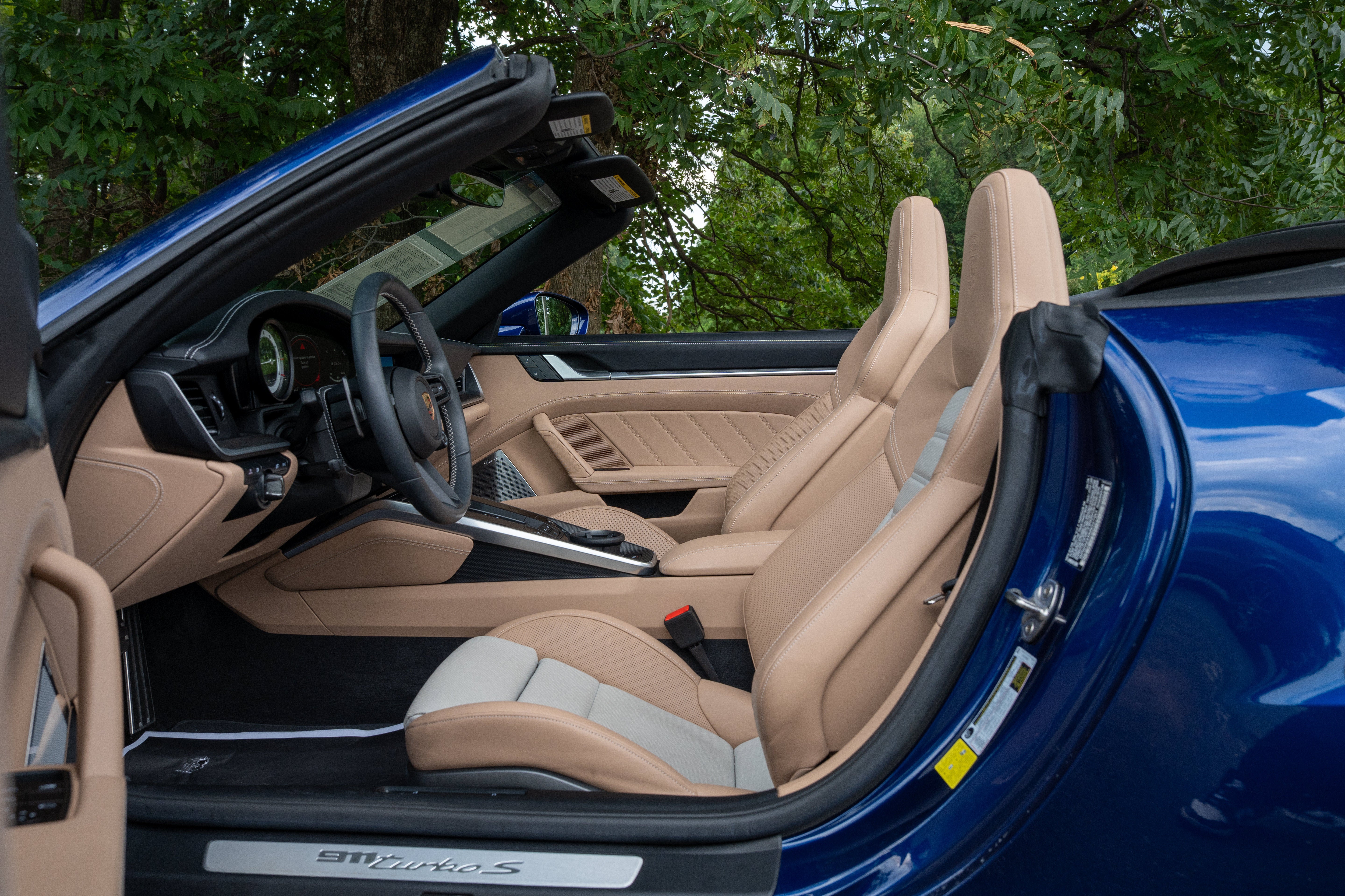 Used 2025 Gentian Blue Metallic Porsche Turbo S Cabriolet image 26