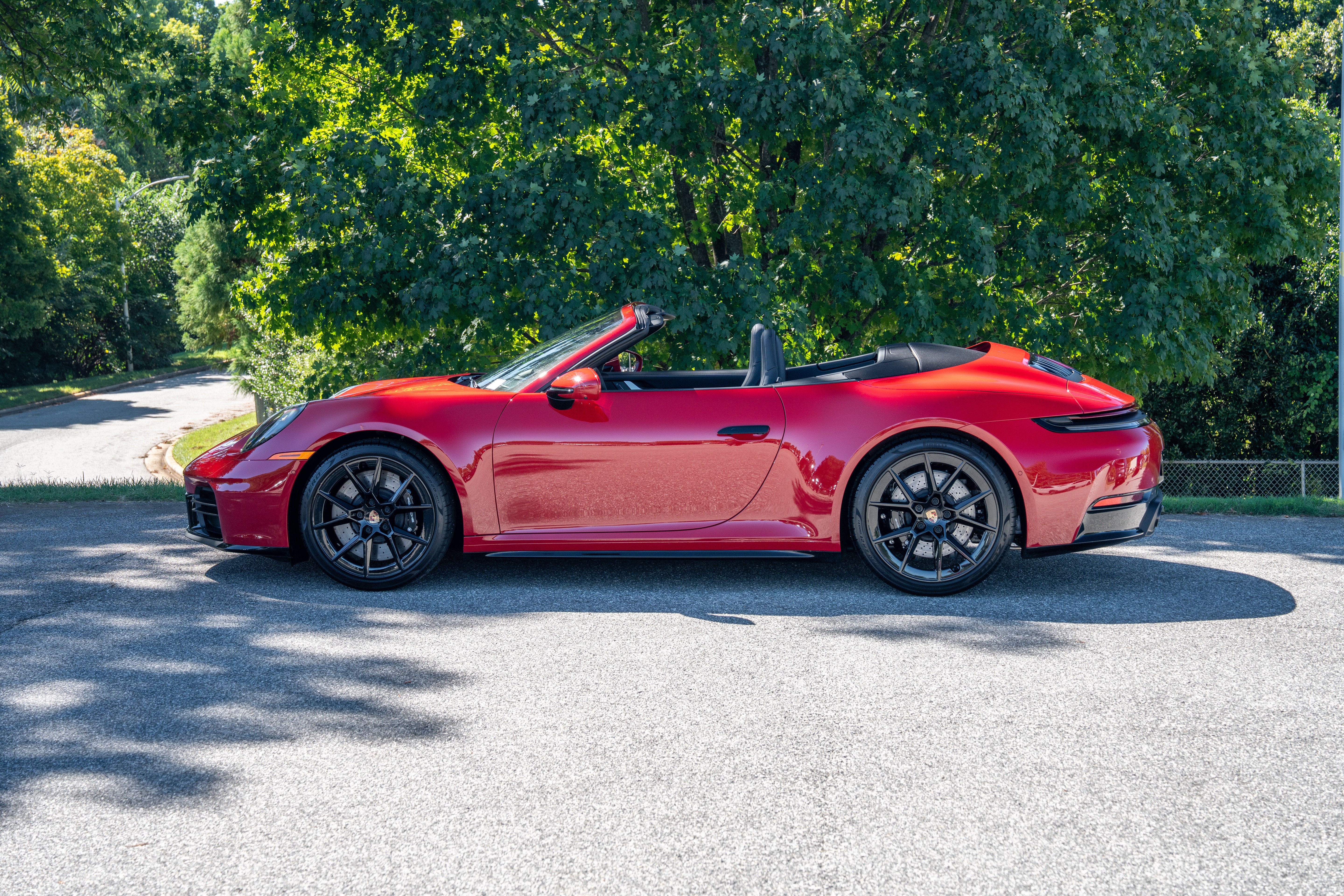 Used 2026 Carmine Red Porsche Carrera 4S Cabriolet image 2