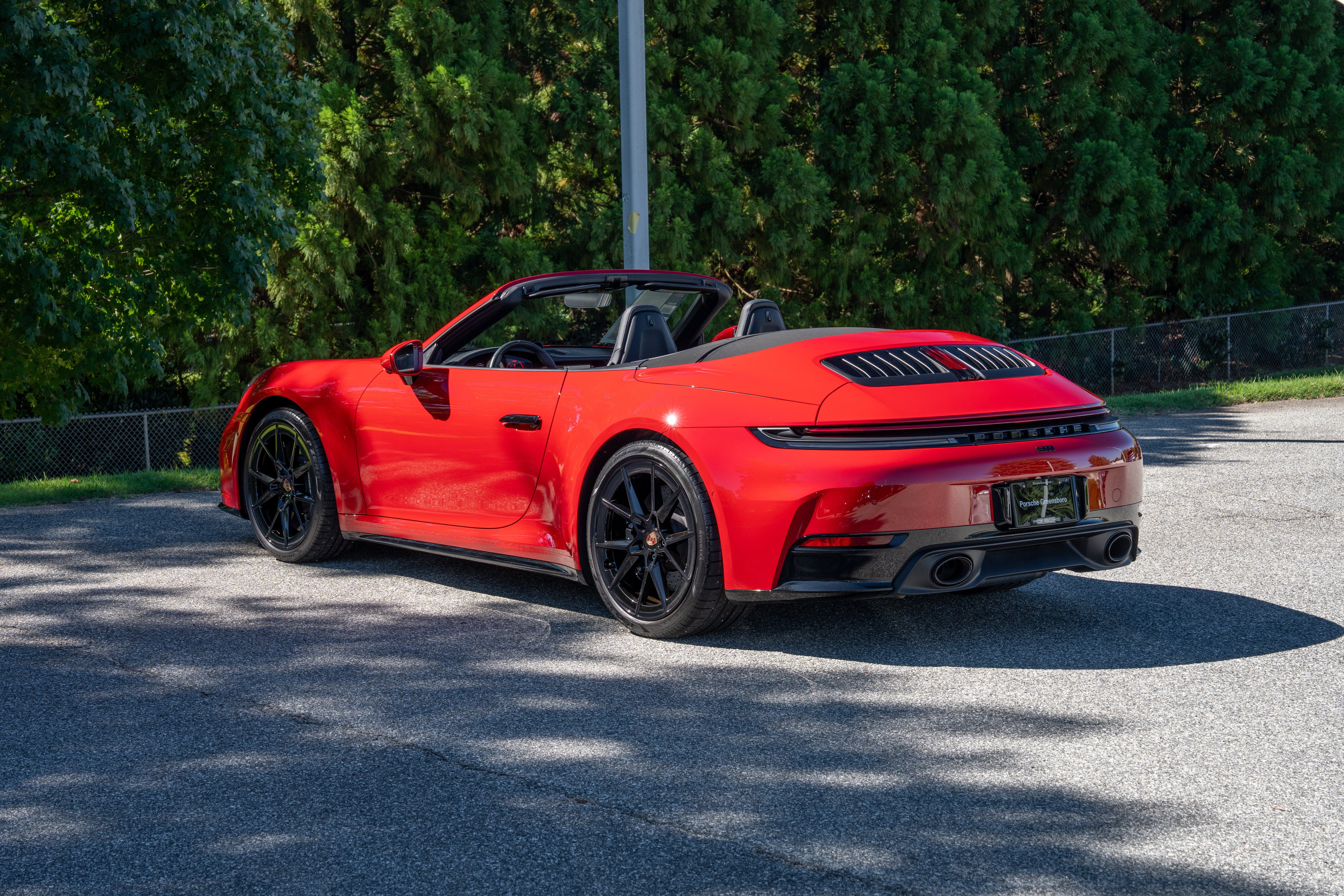 Used 2026 Carmine Red Porsche Carrera 4S Cabriolet image 3