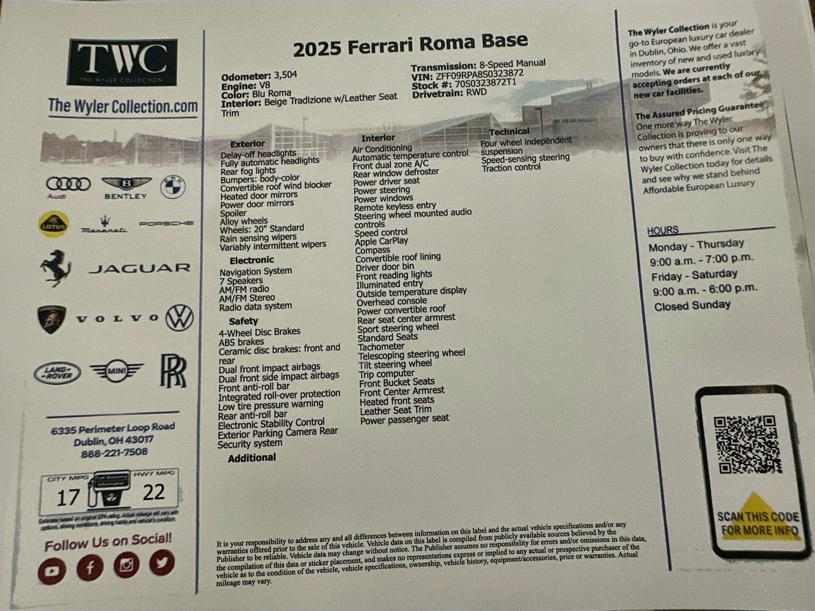2025 Ferrari Roma Base - Photo 72