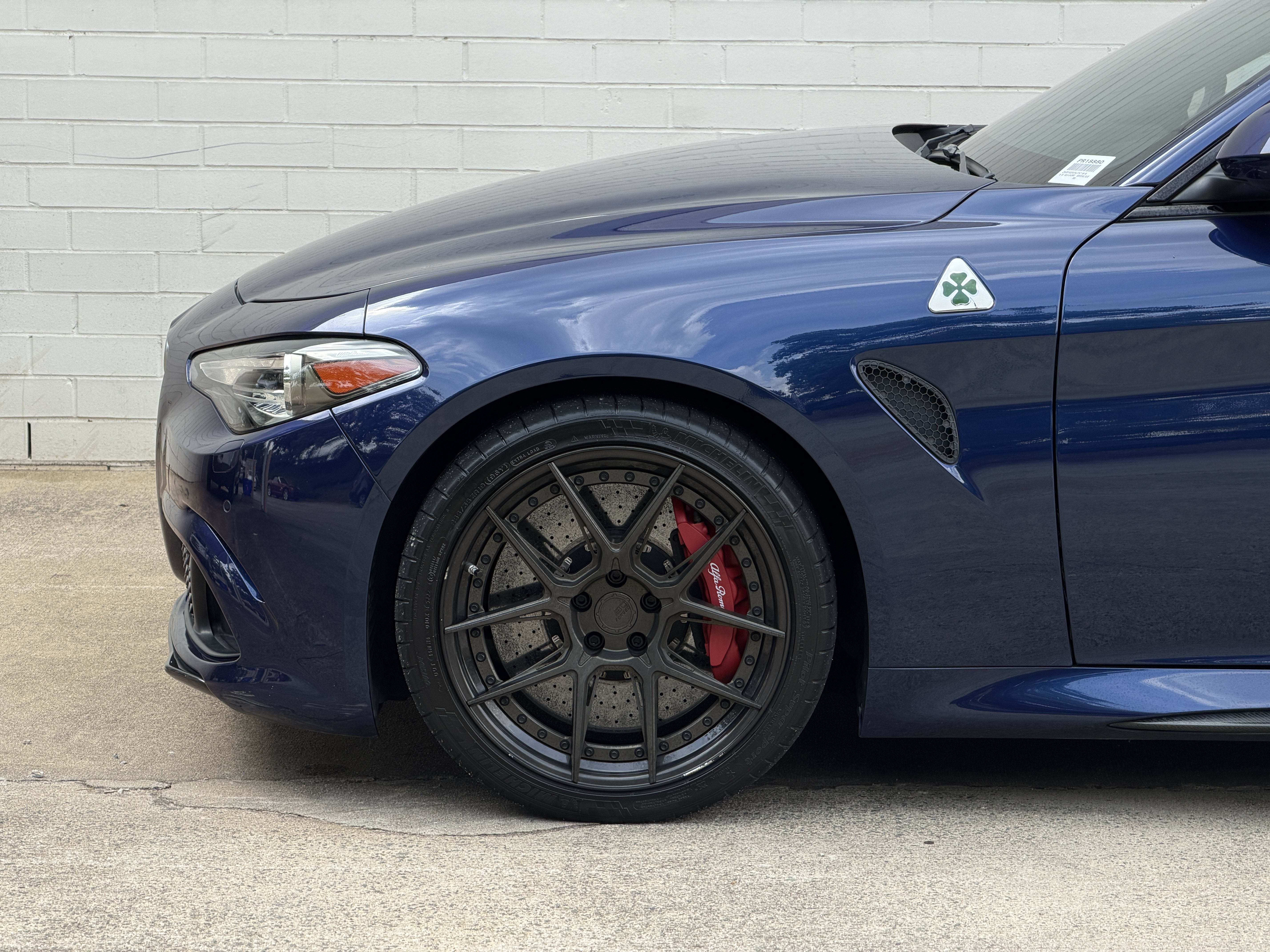 Used 2018 Montecarlo Blue Metallic Alfa Romeo Quadrifoglio image 9